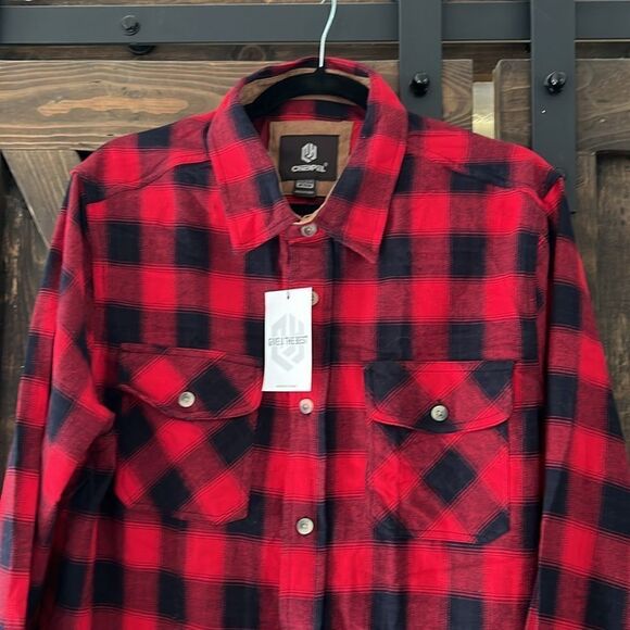 CHEXPEL Mens Flannel Shirts Long Sleeve Casual Button Down Plaid 100% Cotton - Picture 7 of 15